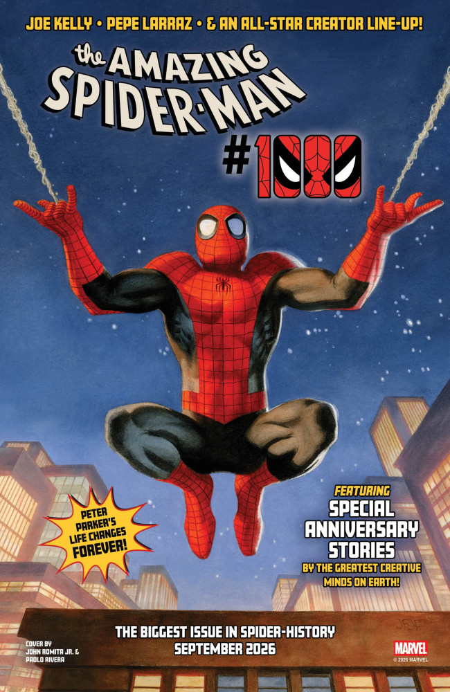The Amazing Spider-Man's 1,000th edition will debut in September, with it regarded as the "biggest issue in Spider-history"
