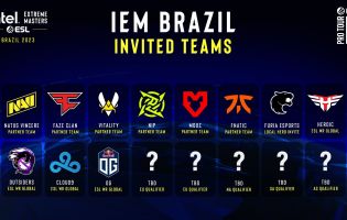 The IEM Brazil invited teams have been announced