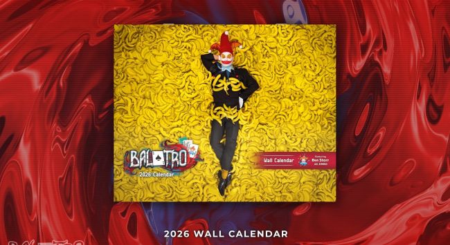Balatro's Joker stuns in upcoming 2026 calendar
