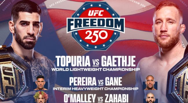 Ilia Topuria vs. Justin Gaethje confirmed to headline UFC White House event on Trump's birthday
