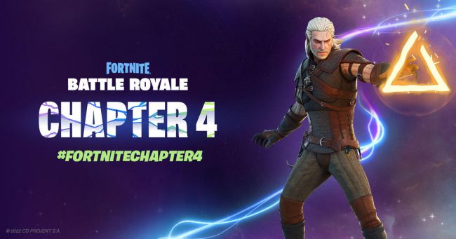 Fortnite Chapter 4 has been released, Witcher-Geralt joins the fight