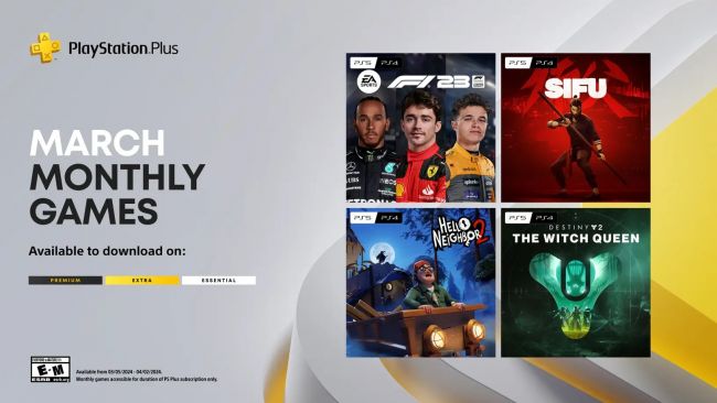 PlayStation Plus gives away 4 games for free in March