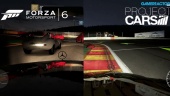 Forza Motorsport 6 vs Project CARS Comparison Gameplay: Night Spa-Francorchamps